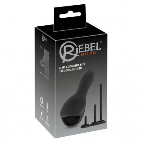 Masturbator z 3 dilatorami Rebel