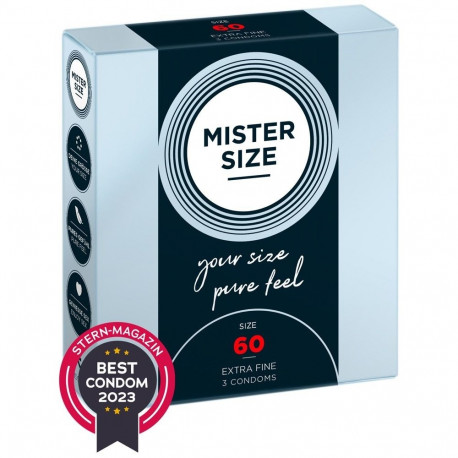 Mister Size kondoomid 60mm 3 tk.
