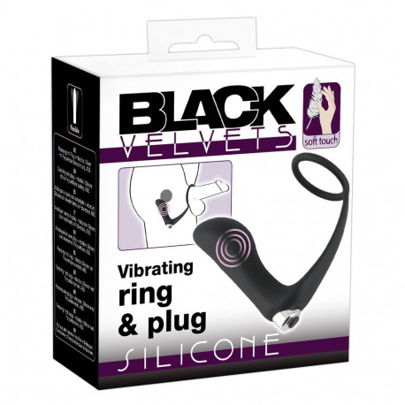 Black Velvets rõngas ja tapp vibratsiooniga