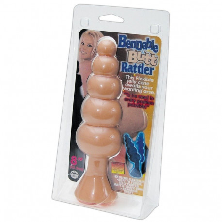 anaalplug Butt Rattler painduv 20cm, naha värvi