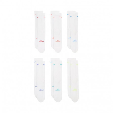 Skarpety Nike Everyday Elevated 6 par białe HQ8021 906 35-37,5