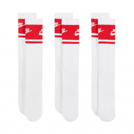 Skarpety Nike Everyday Elevated Crew 3 pary biało-czerwone IM7949 900 43-46