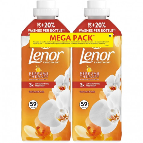 Lenor Gold Orchid & Vanilla Fabric Conditioner 2×1239ml