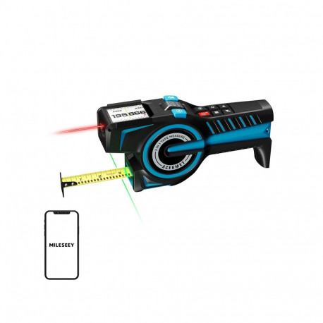 Measuring Tool - Mileseey DTX 10 Laser Distance Measurer 100m Range ±2mm Precision Black