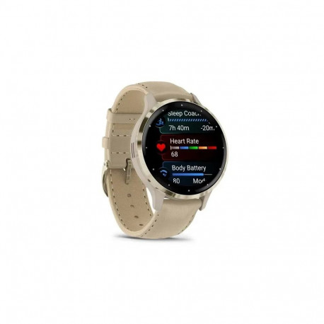 Smartwatch - Garmin 010-02785-55, 1.2" AMOLED, GPS, Heart Rate Monitor, Gold