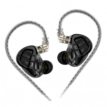 Headphones - KZ ZAR No Mic In-Ear Headphones 109 dB 20–40000 Hz Black and Gold