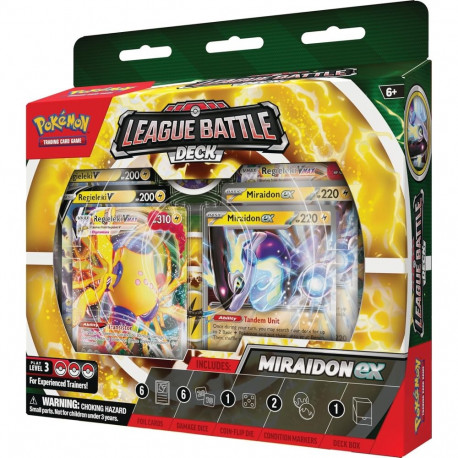 Trading Card Game - Pokémon TCG: Miraidon Ex League Battle Deck 60-Card Deck, Accessories, Online Co