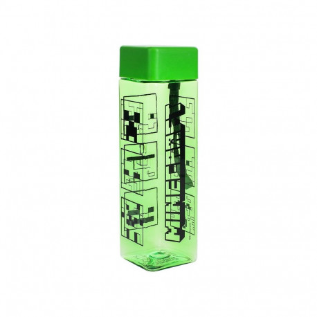 Drink Bottle - Paladone Minecraft Reusable Bottle 500 ml Green Transparent