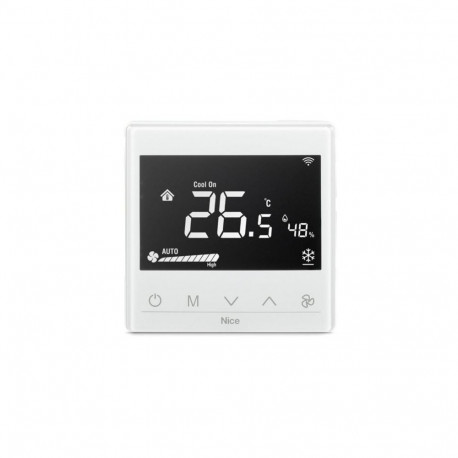 Smart Thermostat - Nice Fan2-Control, 0–55°C, Z-Wave, Wi-Fi, White