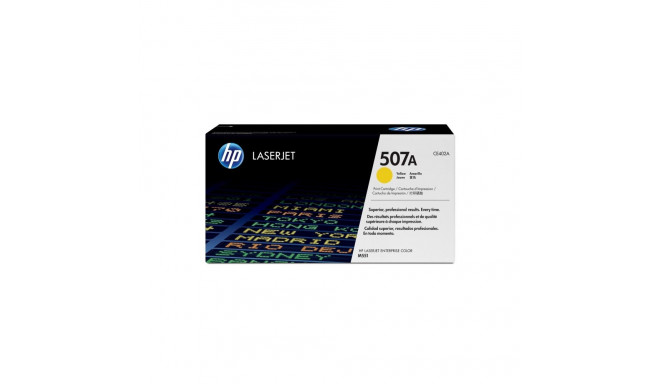 HP 507A (CE402A) Toner Cartridge, Yellow