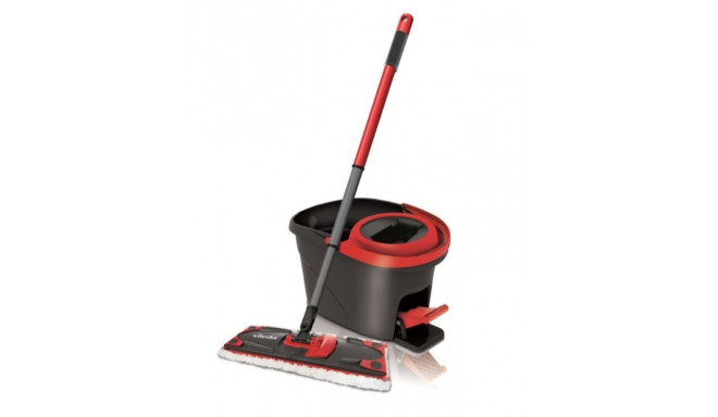 Vileda mop 140827 polüamiid, polüester, polüpropüleen (PP), termoplastne polümeer, must, punane