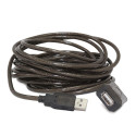 Gembird USB A/USB A M/F 10m USB kaabel USB 2.0 must