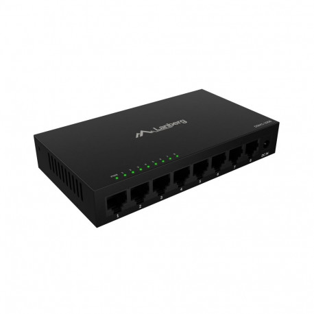 Lanberg võrgulüliti DSM1-1008 8x1GB/s haldamata gigabit ethernet lauale paigaldatav 12V metallkorpus