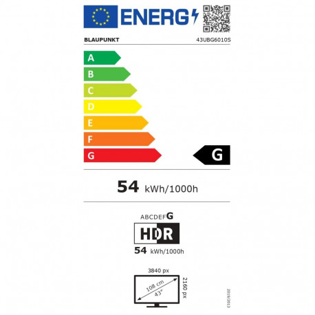 Blaupunkt nutiteler 43UBG6010S 4K Google TV, valge