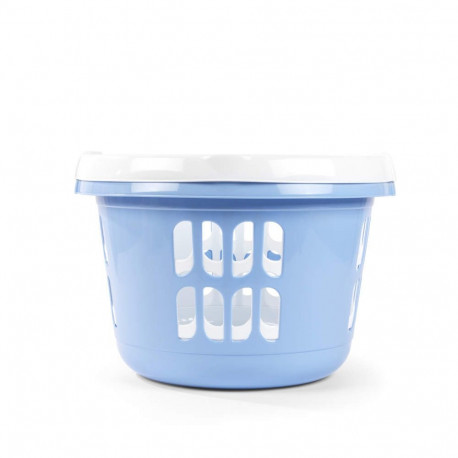 Beldray LA00000174CRNEU7  Set Of Two Laundry Basket  30L, White/Blue