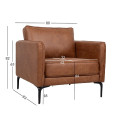 Tugitool SOFIA 80x83xH82cm, pruun