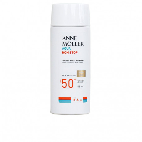 ANNE MÖLLER päikesekaitsefluid AQUA NON STOP SPF50+ 75ml helendav vee- ja higikindel