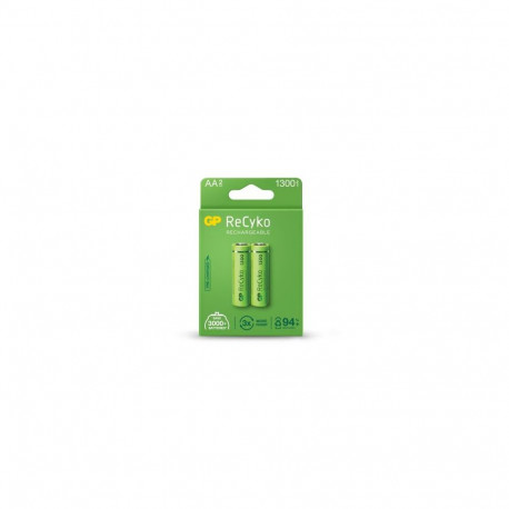 GP Battery (R6) AA Rechargable RECYKO, NiMH R6, (2 batteries / blister), 1300mAh