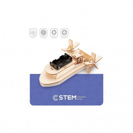 Wooden Assembly Kit Paddle Steamer, STEM Educational Toy