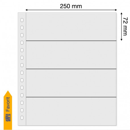 SAFE Garant vaheleht 4-riba - valge