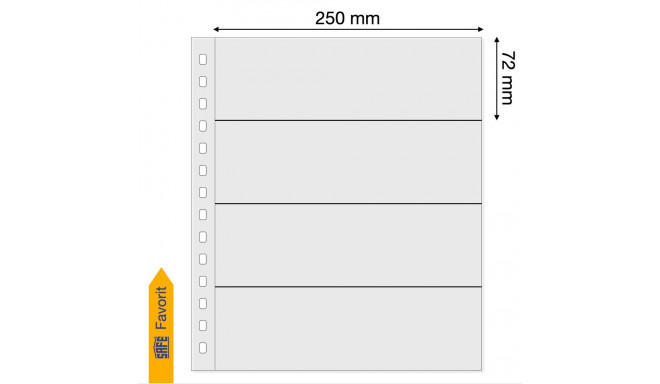 SAFE Garant vaheleht 4-riba - valge