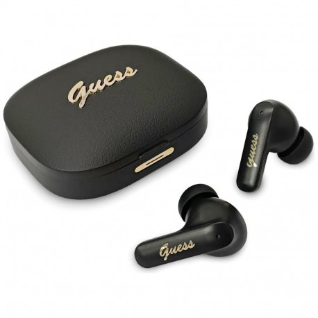 Wireless earphone GUESS TWS Script Metal Logo GUE005414 black