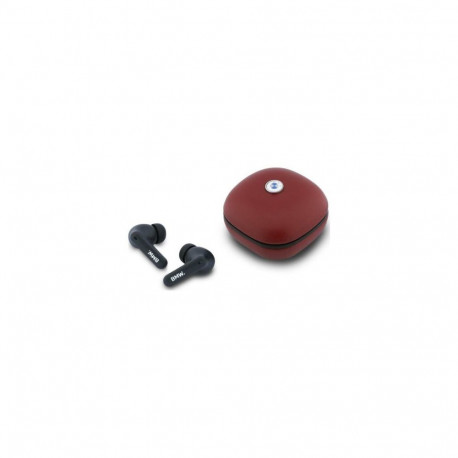 Wireless earphone ENC BMW TWS Leather Metal Logo BMW001139 red