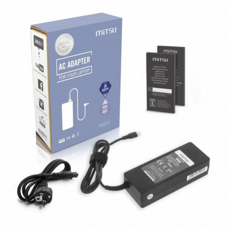 Laptop charger power supply 90W USB-C 5V-9V-12V-15V/3A, 20V/4.5A PD