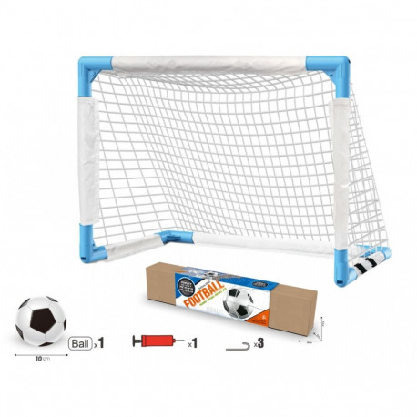 Set with goal, ball and pump
