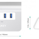 USB-jaotur CB-H5 4xUSB 3.0 5Gbps, alumiinium