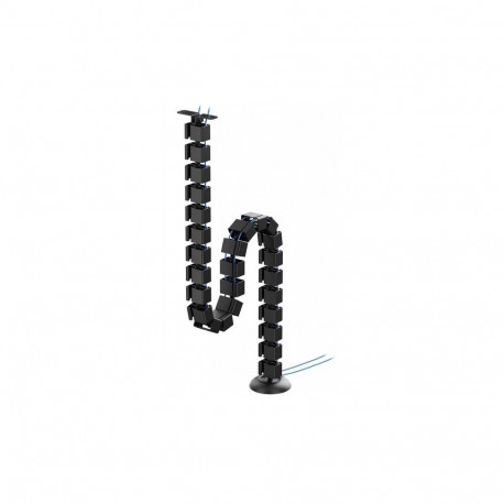 NEOMOUNTS CABLE SPINE ORGANIZER FOR SIT/STAND DESK FRAMES, SCREW MOUNTED, BLACK