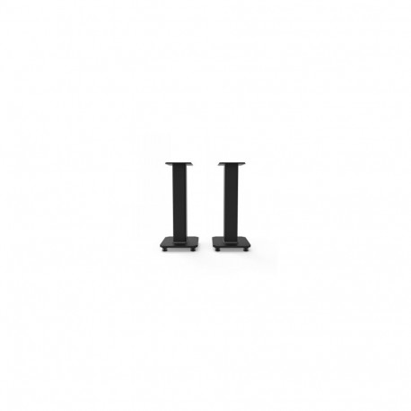 KANTO AUDIO 22" TALL FILLABLE SPEAKER STANDS WITH ISOLATION FEET - BLACK (PAIR)