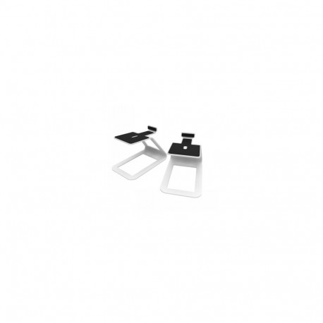 KANTO AUDIO ELEVATED DESKTOP SPEAKER STANDS FOR MIDSIZE SPEAKERS - WHITE (PAIR)