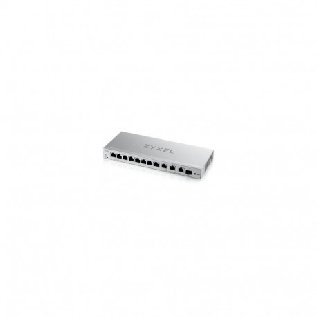 ZYXEL XGS1250-12 V2, 12-PORT GIGABIT WEBMANAGED DESKTOP SWITCH WITH 8 PORT 1G + 3-PORT MULTIGIG 1/2.