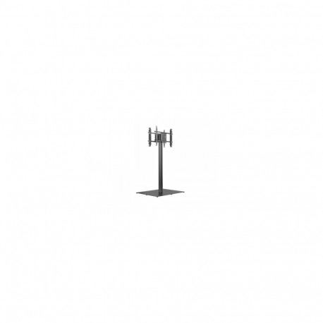 M PUBLIC DISPLAY STAND 180 HD BACK TO BACK BLACK W. FLOORBASE