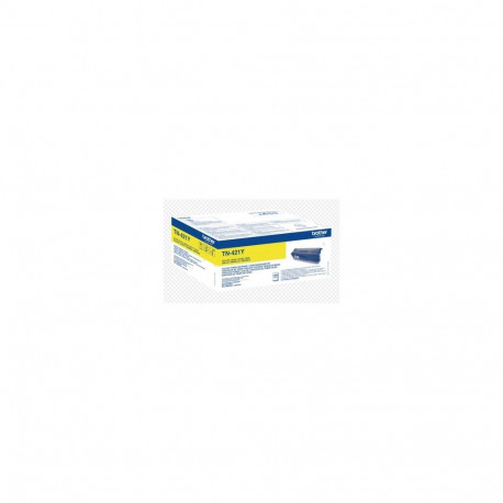 BROTHER TN-421Y YELLOW TONER, 1,800P