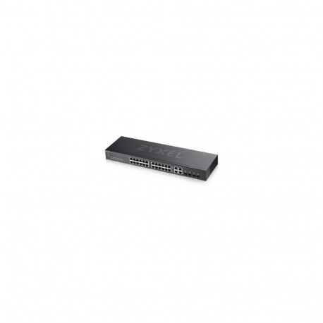 ZYXEL GS1920-24V2, 28 PORT SMART MANAGED SWITCH 24X GIGABIT COPPER AND 4X GIGABIT DUAL PERS., HYBRID