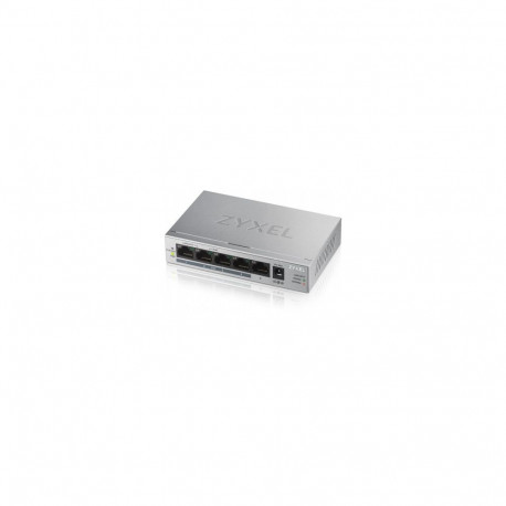 ZYXEL GS1005-HP, 5 PORT GIGABIT POE+ UNMANAGED DESKTOP SWITCH, 4 X POE, 60 WATT (5Y WARRANTY)
