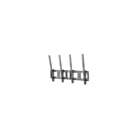 NEWSTAR FLAT SCREEN WALL MOUNT FOR MENU BOARD - 2 SCREENS - PORTRAIT 40-50" BLACK