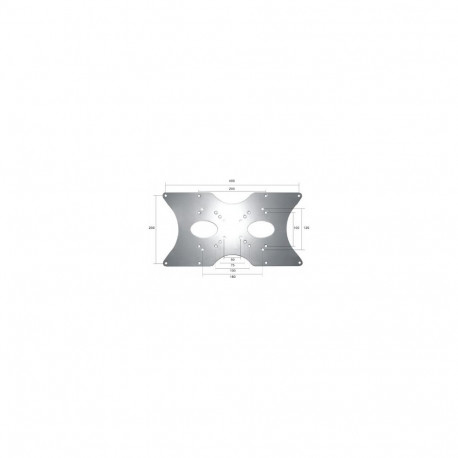 NEWSTAR VESA CONVERSION PLATE - VESA 75/100 - 200X100, 200X200, 400X200 - SILVER