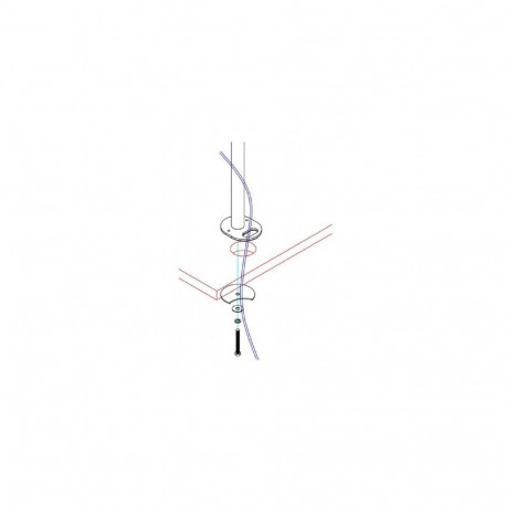 NEWSTAR GROMMET AND POLE (40 CM) FPMA-D960 & FPMA-D960D - BLACK