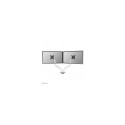 NEOMOUNTS SELECT DESK MOUNT, DOUBLE DISPLAY (TOPFIX CLAMP &GROMMET) WHITE