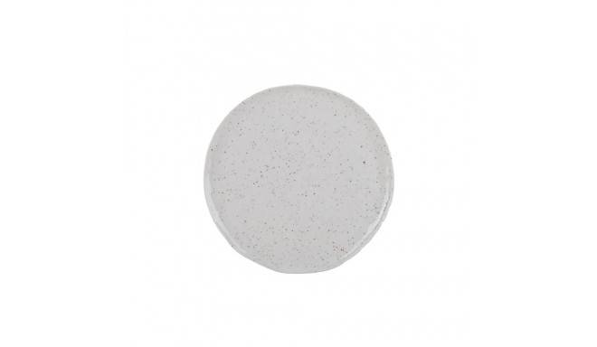 DINNER PLAT 27.4CM WHI DOT STRACCIATELLA
