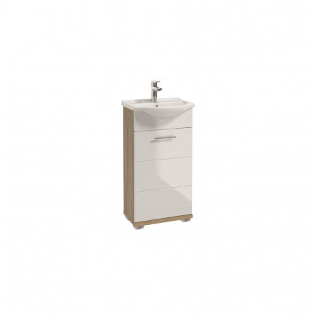 CABINET WASHBASIN BARI D45 WHITE/WOOD