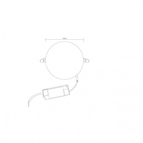 RECESSED LED LIGHT FRAMELESS 24W ROUND