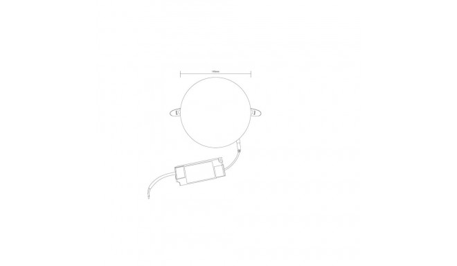 RECESSED LED LIGHT FRAMELESS 24W ROUND