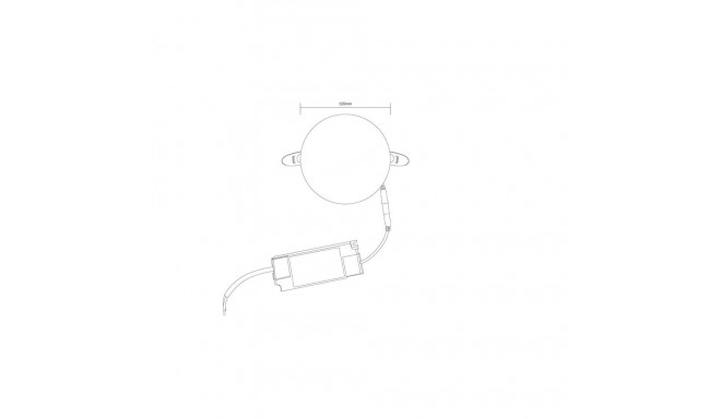 RECESSED LED LIGHT FRAMELESS 18W ROUND