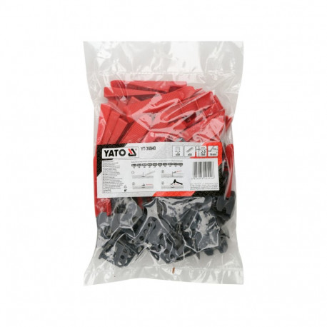 Yato Tile Leveling System YT-36940, 50 Clips, 50 Wedges, for tiles 5-14 mm, joint thickness 2 mm