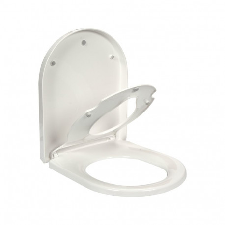 Fala WC-poti kaas 75472, 412-474x361x47 mm, PP, valge, aeglane sulgumine, eemaldatav laste kaas, ant