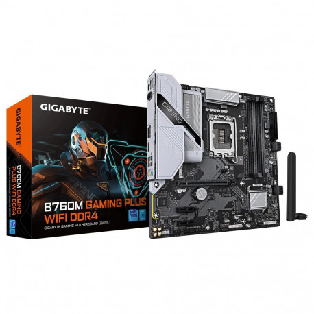 Mainboard|GIGABYTE|GIGABYTE B760M GAMING PLUS WIFI DDR4 (REV. 1.1)|Intel B760|LGA 1700|micro ATX|RAM
